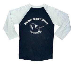 Rockin' Horse Stables SMALL Equestrian Baseball/Raglan Sleeve Champion Tshirt